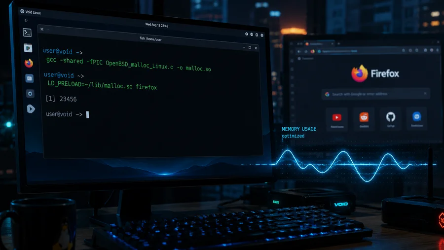 Firefox и memory allocator из OpenBSD в Linux